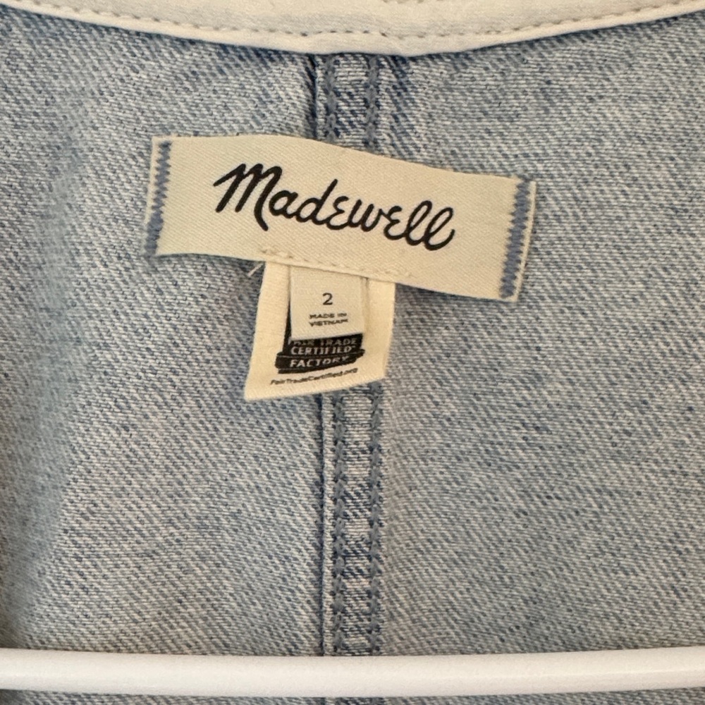 Madewell Blue Denim Tank Top - Picture 2 of 3